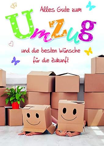 Glückwunschkarte zum Umzug Karte Umzug Umzug Karte Karte Umzug im