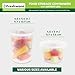 Freshware 48 Pack of 16 and 32 oz, 24 sets each size Food Storage Containers with Lids, Plastic Deli Containers, Meal Prep Containers, Microwave and Freezer Safe, Stackable, Leakproof, BPA Free, Clear