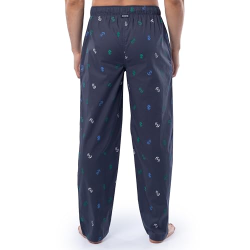 IZOD Men's Relaxed Fit Printed Poplin Drawstring Sleep Pajama Pant2