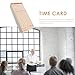 COHEALI 100sheets Attendance Cards for Office Use Double-Sided Clocking Cards for Employee Attendance Tracking Lightweight and Portable Factory and Warehouse