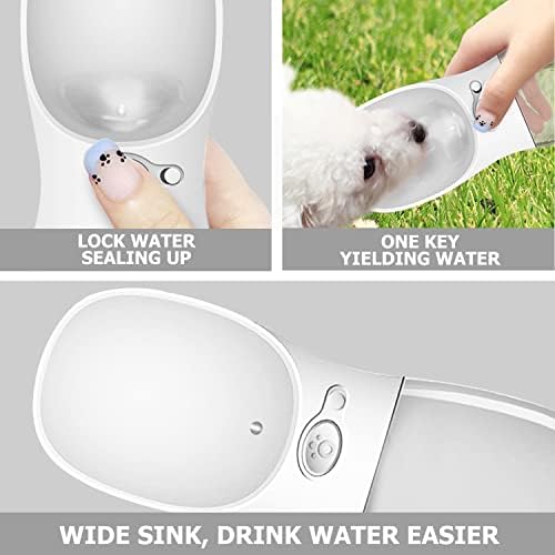 DryMartine Portable Dog Water Bottle, 350/550ml Pet Outdoor Drinking Cup Dog Walking Travel Bottle Puppy Water Leak Proof Drinking Dispenser Food Grade Pet Water Drink Bottle