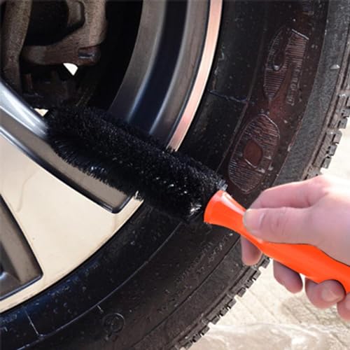 Image of CAR SAAZ Tyre Care Combo | Tyre Shiner (380 ML), Tyre Brush, Applicator Pad & Microfiber Cloth | Premium Car & Bike Tyre Polish Combo | Glossy Finish, Shine & Protect