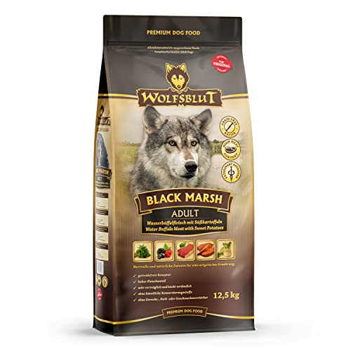 Produktbild von Wolfsblut Black Marsh Trockenfutter Wasserbüffel & Süßkartoffel - 12,5 kg