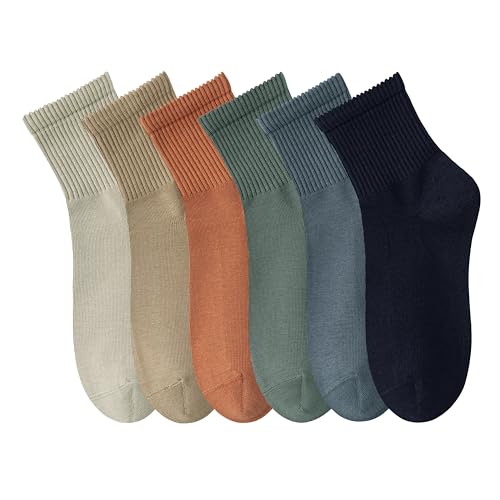 Image of MAGIARTE Womens Mini Crew Ankle Socks Athletic Casual Cotton Socks for Women