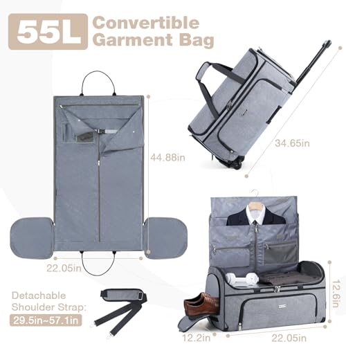 Lekespring Garment Bags With Wheels thumb #1