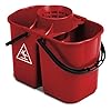 Tts Cleaning 00005250 Fox Secchio Doppio con Strizzino, Capacità 8+6 Litri, Rosso