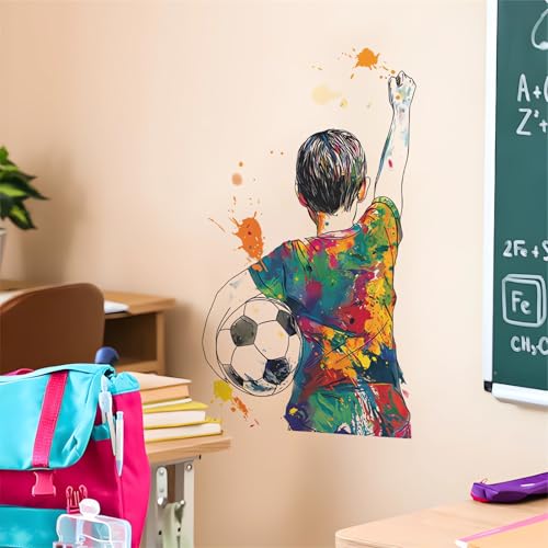Vinilo decorativo sacinora con diseño Soccer Ball Boy miniatura 2