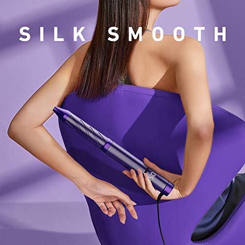 ELLESYE Hair Straightener and Curler 2 in 1 15S Superfast Heat up,13 Temperatures Ceramic Flat Iron for Hair with Negative Ions Hair Iron Straightener