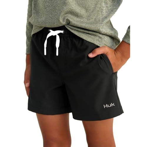 HUK Boys' Pursuit Volley, Quick-Dry Fishing Shorts for Kids