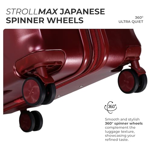 Image of Verage Luxe Romero Set of 2 (M+L) Polycarbonate Hard Shell Luggage with TSA Lock, Lightweight Trolley Suitcase with Double Spinner Wheels, 5-Year International Warranty (24 /28,Marshall)