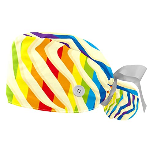 Casquette de travail arc-en-ciel JDEZ anti-transpiration ajustable