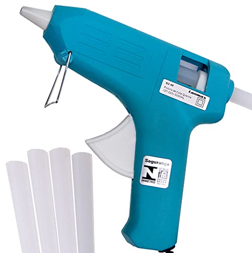 Pistola De Cola Quente de Uso Profissional 13W Lanmax + 2 Bastões 12mm