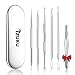 IZUKU Extractor de Puntos Negros Kit de 6Pcs [Nueva Caja de Metal] Blackhead Remover Aguja de Acné para Quita Espinillas Granos Comedones