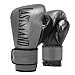 HSLDH Gants de Boxe d'entraînement de 10-14 oz, Kickboxing, Sac Lourd de Perforation, MA, Muay Thai, Équipement d'entraînement Professionnel Sparring,Gris,14 oz