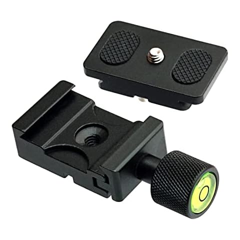 Fotasy 25mm Arca Swiss Type Clamp, Arca QR Clamp, 25 mm Arca Clamp, Small Tiny, Light Weight, Arca Swiss Clamp, Quick Release Clamp, Tripod Mount Adapter, for Tripod Head Monohead, 25mm Arca Plate Cover