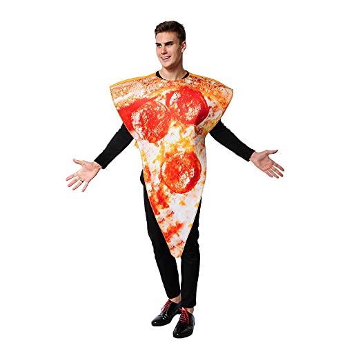 EraSpooky Costume de pizza cosplay Costume de fête drôle adulte Vêtements d'Halloween