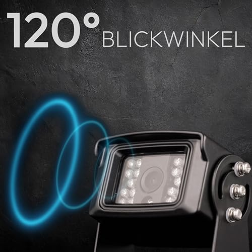 VSG24 Rückfahrkamera 7' Transporter-Set Transit inkl. Kamera, Monitor, Kabel - Wasserdicht...