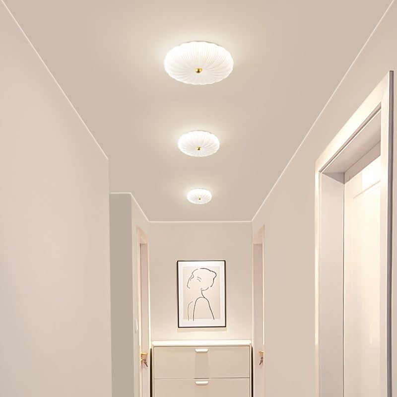 Plafonnier rond en fer pour dressing moderne et balcon abrité - 2