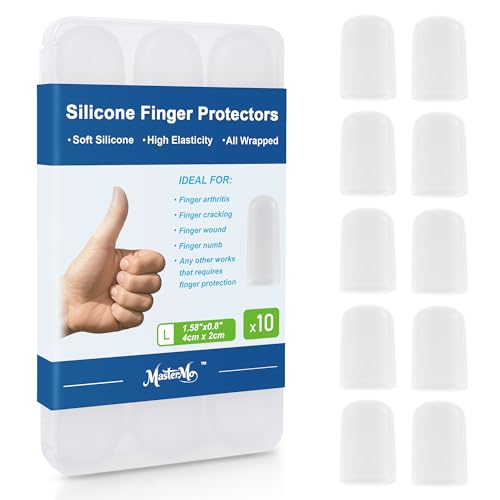 Gel Finger Cots Protectors, Silicone Covers, Bandages, Caps &amp; Sleeve, Clear