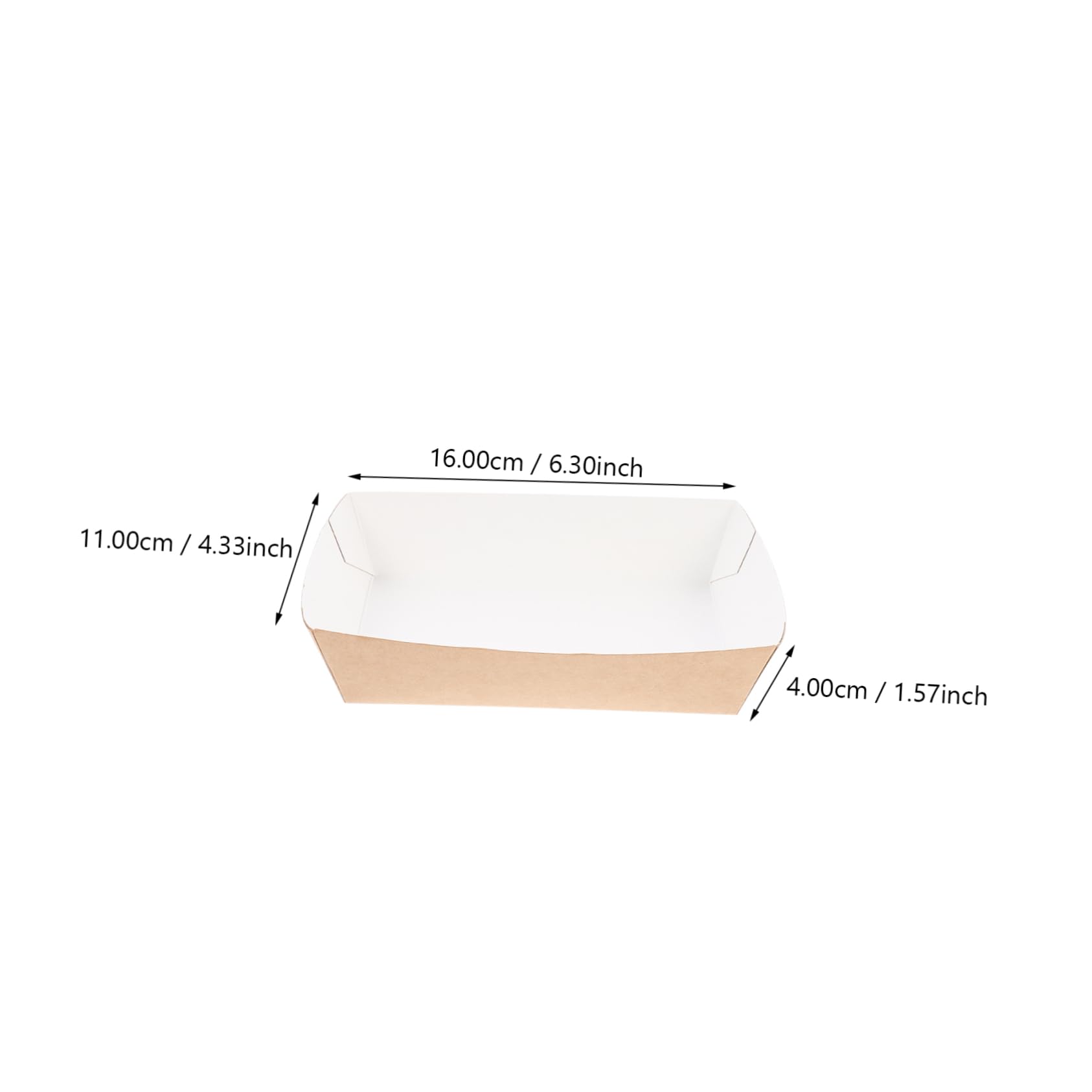 Luxshiny 50pcs Disposable Kraft Paper French Fry Holders Fold Oil Food Serving Trays for Snacks for Festivals Picnics and Parties Lightweight and Portable Snack Containers