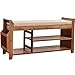 Sgabello scarpiera Scarpiera Panca Di Legno Alla Porta, Scarpiera Per Uso Domestico Con Morbido Cuscino, Poggiapiedi Ai Piedi Del Letto In Camera Da Letto, Scaffale Multifunzionale In Legno Massello