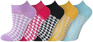 Socksmad Ladies colour heel & toe socks black in a multipack cotton rich honeycomb summer trainer liners 5 Pair Pack