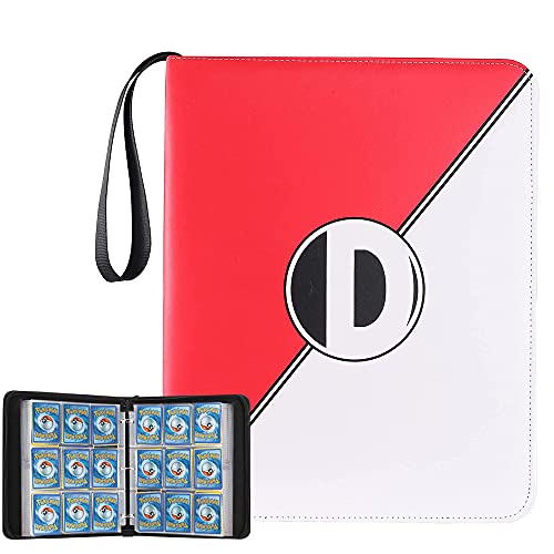 D DACCKIT Binder for Pokemon Cards with Sleeves, Card Holder Book Compatible with PokÃ©mon Cards, Holds Up to 720 Cards, 40 Pcs 9-Pocket Pages, Card Collector Album with Zipper Carrying Case