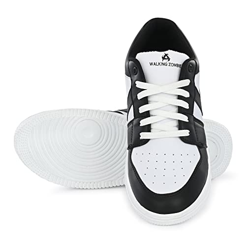Walking Zombie Grey/White Casual Comfy Lace-Up Sneakers| Outdoor Sports Shoes for Men