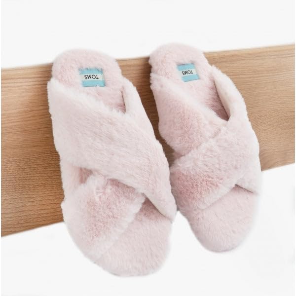 TOMS Susie Pink Faux Fur 8 B (M)2