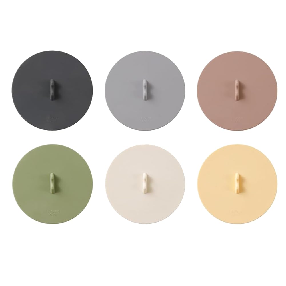 Hndhbfgrt Food Grade Silicone Cup Covers 6pcs for Mugs, Tea Cups, Coffee, Anti-Dust, Airtight Seal