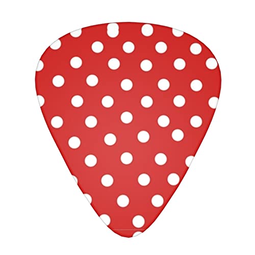 Ensemble de 12 médiators de guitare à pois pour guitare acoustique, guitare électrique, contrebasse, ukulélé - Les Beatles, Paul McCartney, John Lennon, RIngo Starr, George Harrison Ensemble de 12 médiators de guitare à pois pour guitare acoustique, guitare électrique, contrebasse, ukulélé