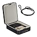 Produktbild Relaxdays Sicherheitsbox mit Zahlenschloss, tragbar, mit Sicherungskabel, Autosafe, Stahl, HxBxT: 6x16x20 cm, Schwarz, Beige