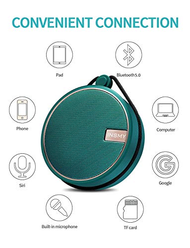 image for INSMY Portable IPX7 Waterproof Bluetooth Speaker, Wireless Outdoor Spe