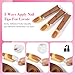 Practice Fingers Hand Acrylic Nails: 3PCS Fake Fingers to Practice Fake Nails - Manicure Acrylic Nail Hands Training Set with Base and 100PCS Brown Nail Tips for Nail Supplies