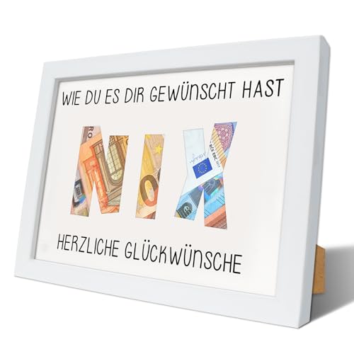 Luckeey Nix Geschenk | Geld Geschenkverpackung | Geldgeschenk Geburtstag | Ich Wünsche Mir Nichts Geschenk | Geschenke für Bruder | Geschenk für Frau die Alles Hat