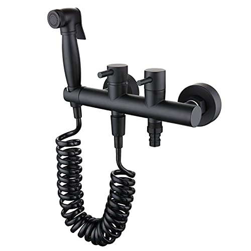 Rociador de inodoro de mano para baño instalado en pared con doble salida térmica 2
