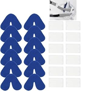 12 pezzi cuscinetto nasale per respiratore, anti-perdite buona traspirabilità maschera CPAP naselli protezione per naso per cuscino maschera CPAP, accessori fodera CPAP