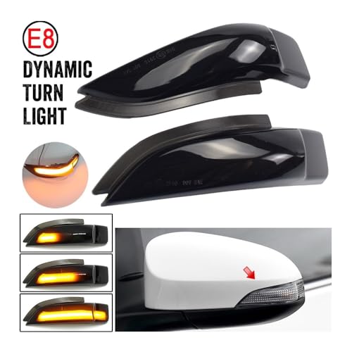 Luz intermitente dinámico retrovisor Auris y Prius C señal de giro LED 2
