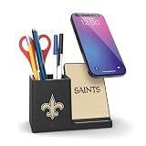SOAR NFL Wireless Charger and Desktop Organizer, New Orleans Saints