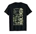 Dad of Girl Camo American Flag Father's Day Military Daddy T-Shirt