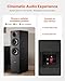 VEVOR Passive Floorstanding Speakers, 2-Way, Floor-Standing Tower Speakers with 1 in Tweeter, 6.5 in Woofers, 400W Peak, 65Hz–20kHz Frequency Response, Durable MDF Enclosure, for Home Audio, Pair