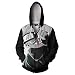 Produktbild CHENMA Herren Naruto Kakashi Langärmelige Kapuzenjacke mit durchgehendem Reißverschluss und Kapuze