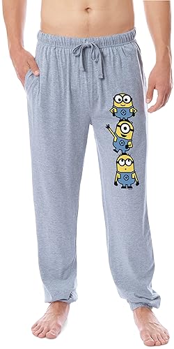 Despicable Me Minions Men's Chibi Sleep Jogger Pajama Pants for Adults