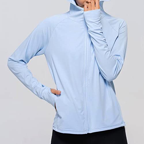 Jaqueta de proteção solar feminina, moletom com capuz de proteção UV 50+, jaqueta de luz externa res