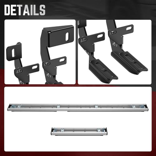 Estribos laterales planos 6.5" DNA MOTORING compatibles Mercedes-Benz Sprinter miniatura 7