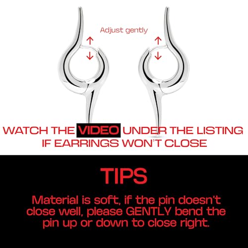 Premium Quality | 18K Platinum Plated Spike Hoop Earrings For Women | Lightweight & Comfortable | Haute Couture Aesthetics | Pump Up The Gem | US Brand |2