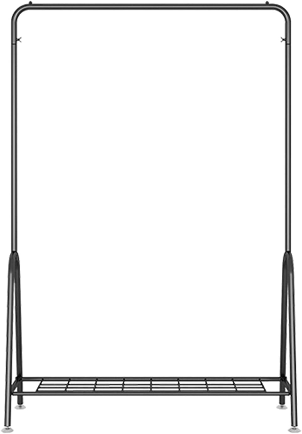 Modern Clothes Rail with Bottom Storage Shelf, 25mm Thicken Clothes Rack Garment Display Stand with Adjustable Lifting Feet (Gold-120cm image 5