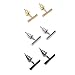 Honbay 3 Pairs Simple Fashion Line Stick Stud Earrings Rectangle Bar Stud Earrings T Bar Earrings for Men and Women