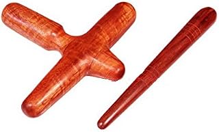 Set 2 pcs.Reflexology Thai Traditional Hand & Foot Massage Wooden Stick Tool