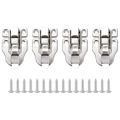 4 Pcs Sturdy Stainless Steel Toggle Catch Cover